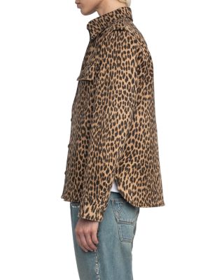 Taskam Leopard Denim Jacket