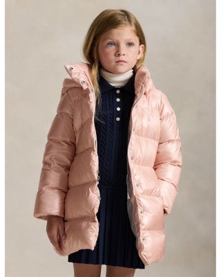 Girls' Down Hooded Long Jacket - Big Kid, Little Kid