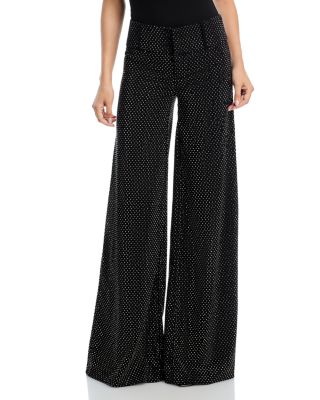 Embellished Wide Leg Pants