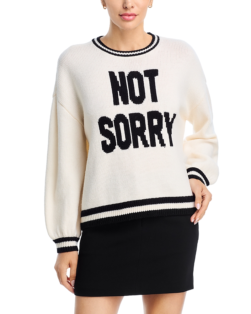 Alice And Olivia Ogden Not Sorry Sweater In Multi