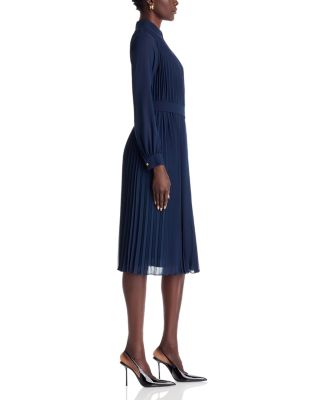 Pleated Shirt Dress