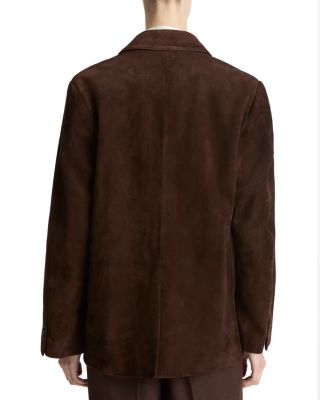 Suede Two Button Blazer