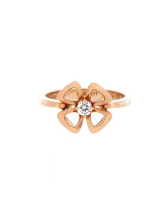 Pre-Owned Bvlgari - Fiorever Ring 18K Rose Gold and Diamond