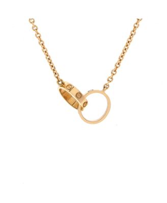Pre-Owned Cartier - Love Interlocking Necklace 18K Gold