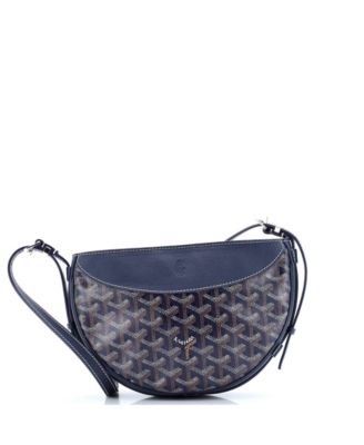 Pre-Owned Goyard - Hirondelle Shoulder Bag Coated Canvas and Leather