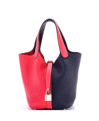 Pre-Owned HERMÈS - PM Casaque Picotin Lock Bag Clemence