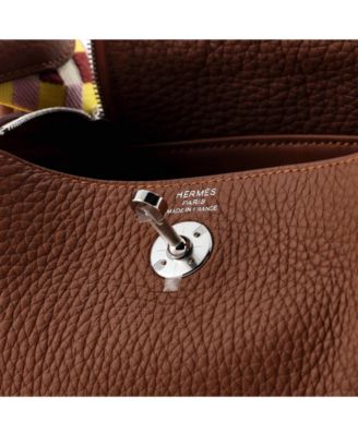 Mini Lindy Quadrille Bag Clemence with Canvas