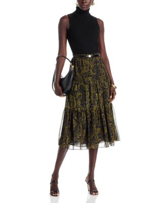 Paisley Midi Skirt