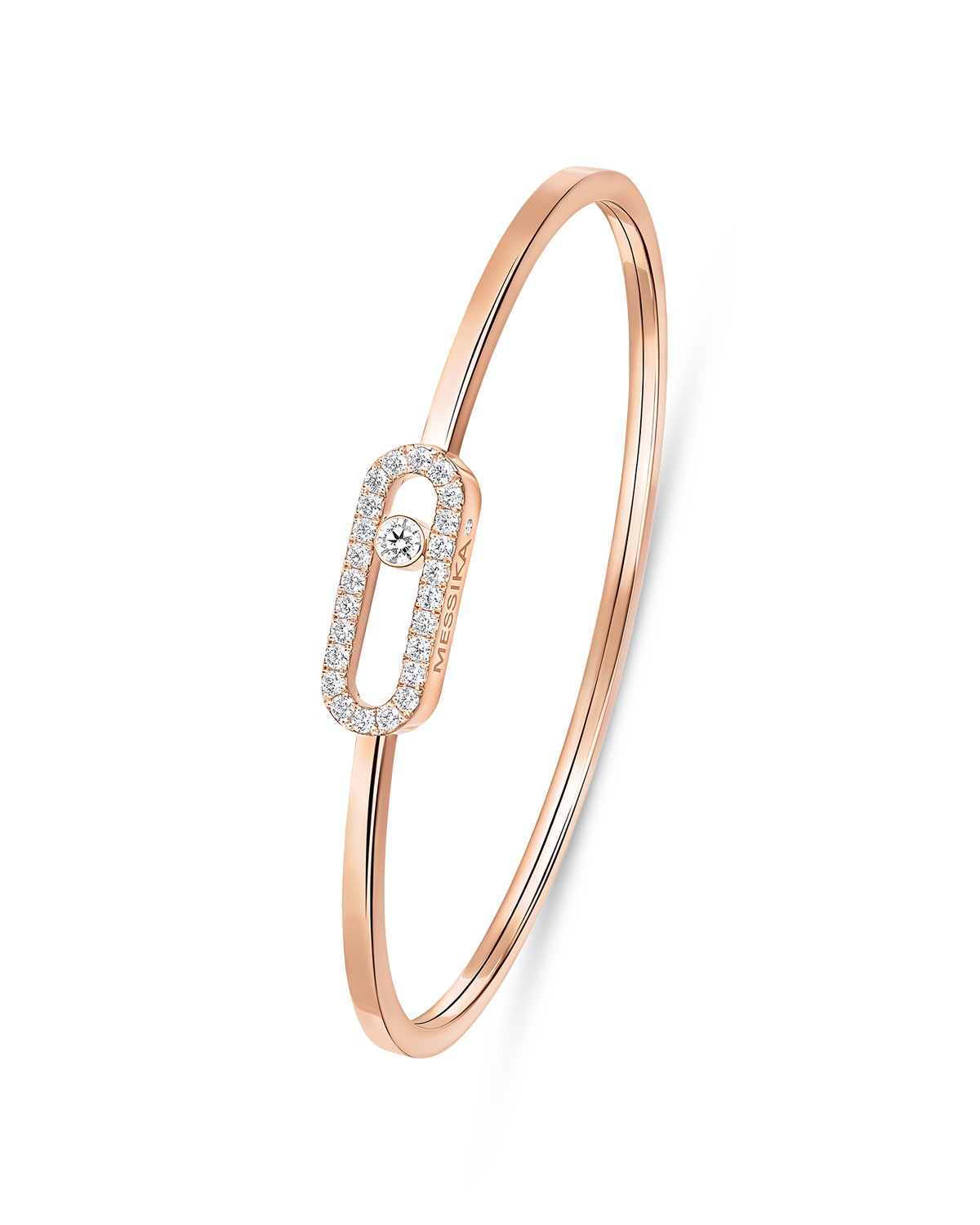 18K Gold Move Uno Medium Diamond Pavé Flex Bracelet, 0.34 tcw