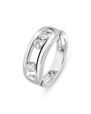 Diamond Move Ring in 18K Gold, 0.24 tcw
