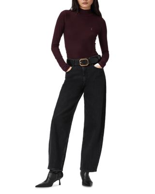 Rina Long Sleeved Roll Neck Top