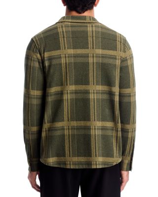 Plaid Knit Shirt Jacket