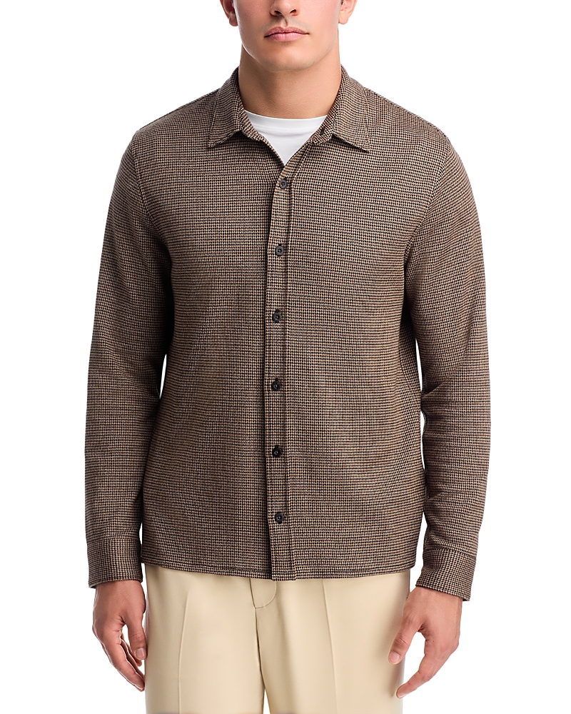 Vince Houndstooth Long Sleeve Shirt
