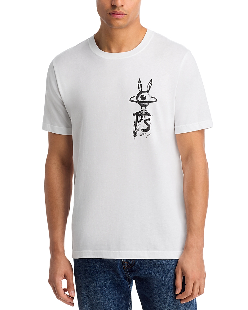 Ps By Paul Smith Logo Graphic Tee In White
