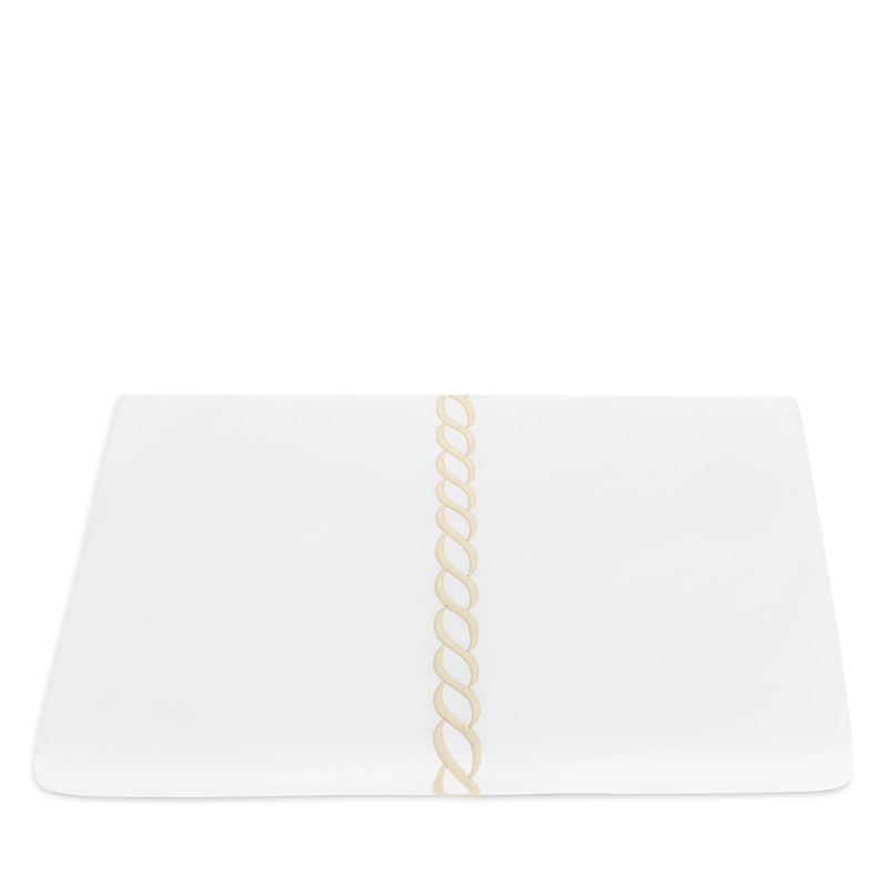 Matouk Classic Chain Duvet Cover, King In Ivory