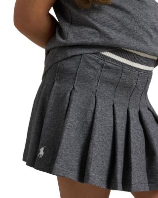 Girls' Pleated Cotton Jersey Skort - Big Kid