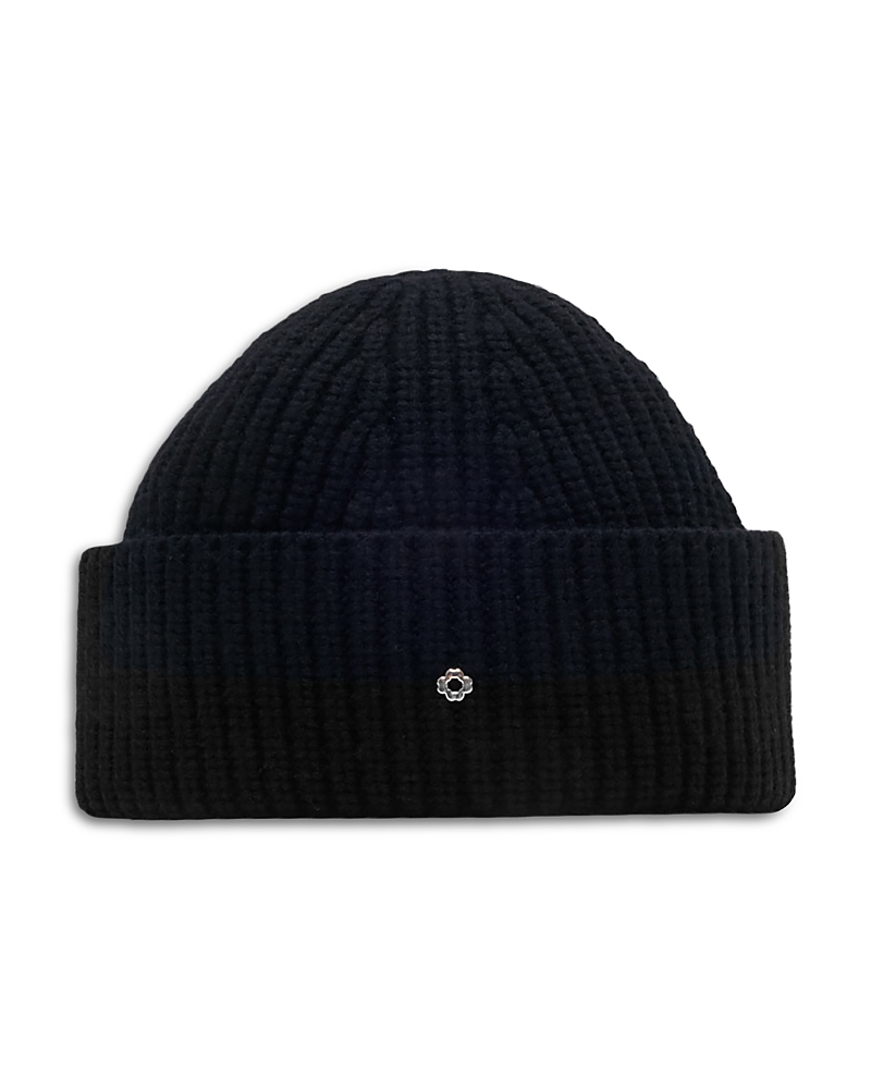 Maje Wool And Cashmere Beanie In Blue