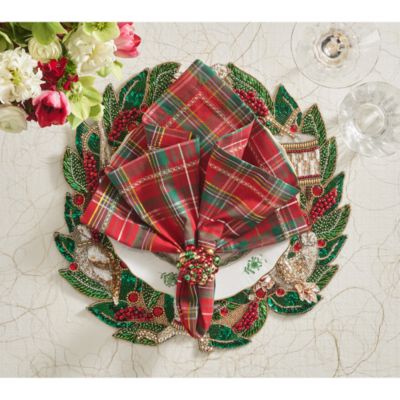 Xmas Carol Beaded Placemat