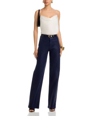 Clayton High Rise Wide Leg Jeans in Deep Midnight