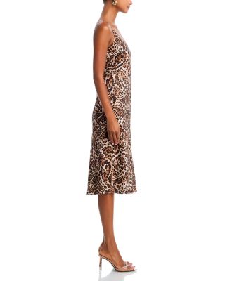 Chalia Mid Length Silk Slip Dress