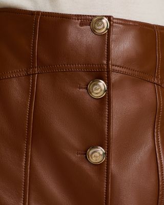 Claudia Faux Leather Skirt
