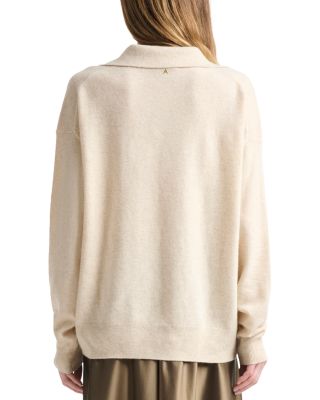 Zaq Cashmere Split Neck Sweater