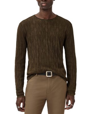 Brycen Broken Argyle Texture Sweater