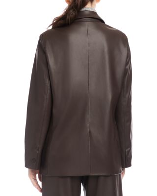Regan Faux Leather Blazer
