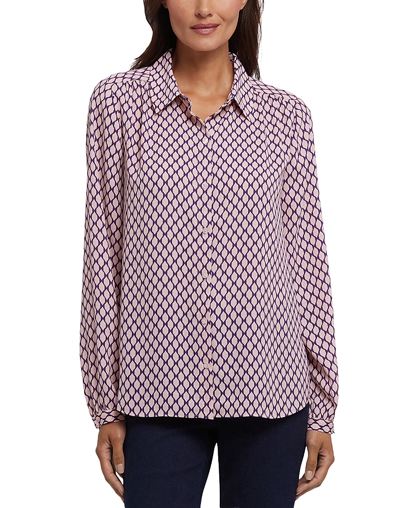 Nydj Modern Blouse In Brown