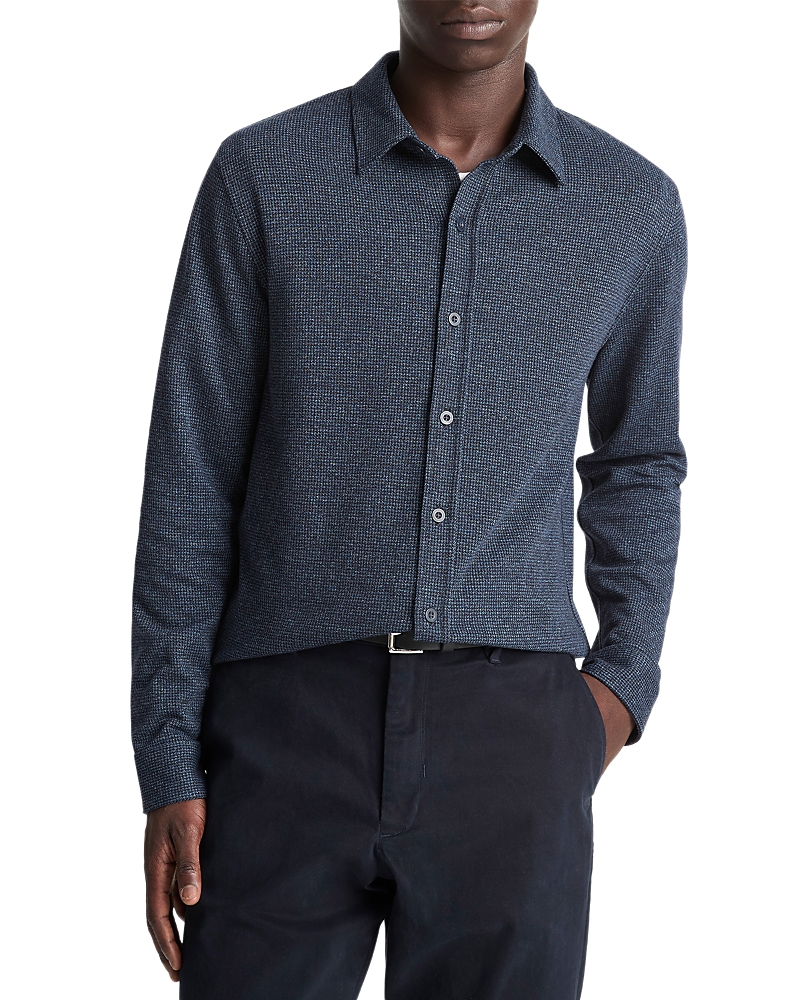 Vince Houndstooth Button-up Shirt In Multi