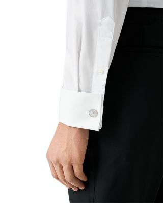 Slim Fit Solid Pliss&eacute; Shirt