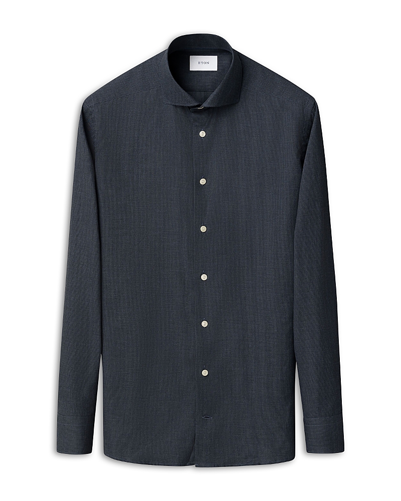 Eton Contemporary Fit Check Shirt In Blue