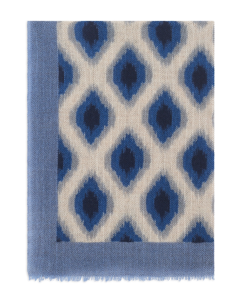 Gerard Darel Raquel Wool & Cashmere Scarf In Blue