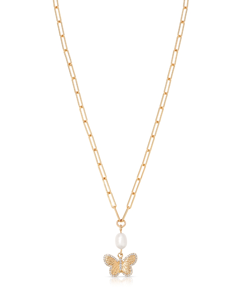 Ettika Interlocking 18K Gold Plated Chain Necklace