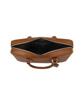 Large Grained Leather Briefcase
