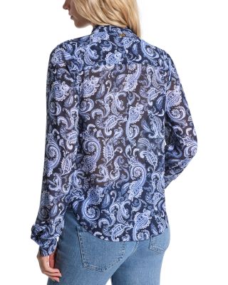 Paisley Bow Blouse
