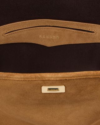 Fringed Suede Bucket Bag