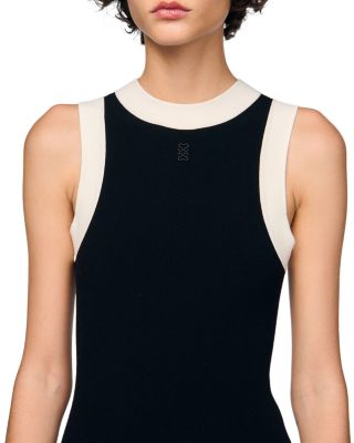 Color Blocked Knit Bodysuit