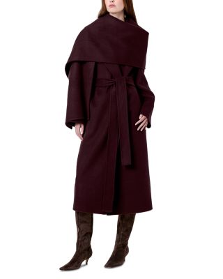 Candice Scarf Neck Long Coat
