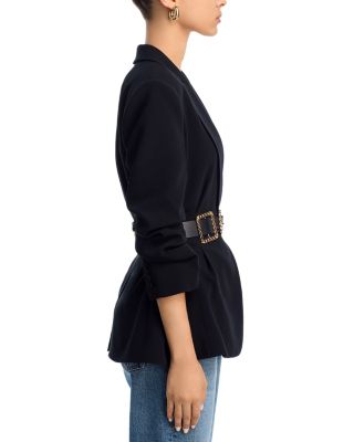 Gold Belt Scrunched Cheyenne blazer