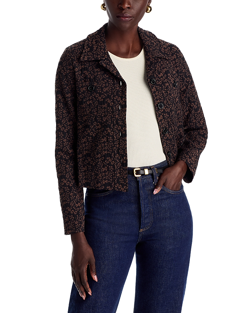 La Fee Maraboutee Crop Jacket In Brown