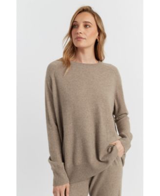  Women's Pure Cashmere Slouchy Sweater