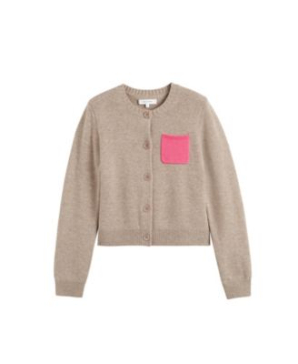  Women's Wool Cashmere Contract Pocket Cardigan