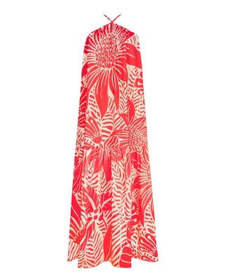 Floral Halter Neck Dress