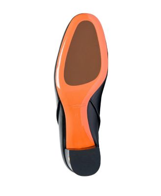 Women's Leather Mid-Heel Pump