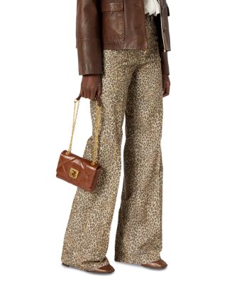 Anna Leopard Flared Pants