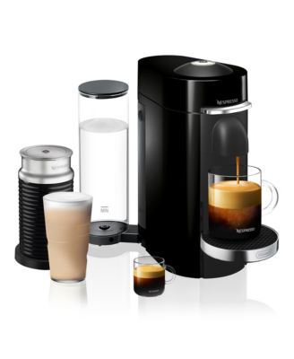 Nespresso VertuoPlus Deluxe by De’Longhi with Aeroccino Milk Frother, Classic Black