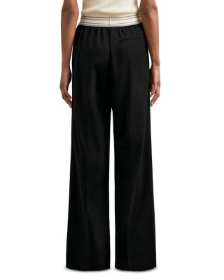 Petites Camelia Waistband Wide Leg Pants