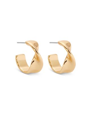 Twist Square Small Hoop Earrings