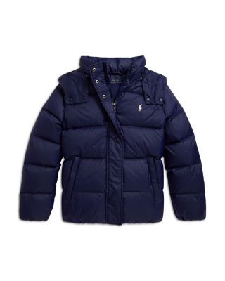 Girls' Down Hooded Jacket - Big Kid, Little Kid